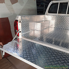 TOYOTA HILUX обшивка алюминием в Киеве Басвуд