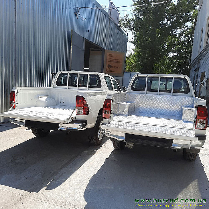 TOYOTA HILUX обшивка алюминием заказать